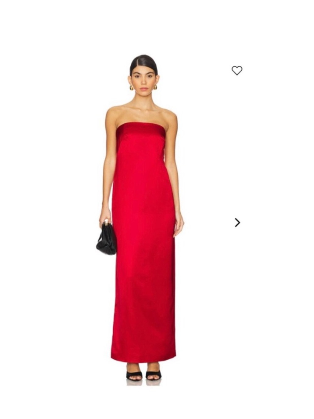 A.L.C. Strapless Ani Column Red Gown
